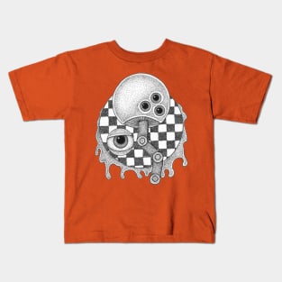 Mechanical Magically Mushroom in Space Kids T-Shirt